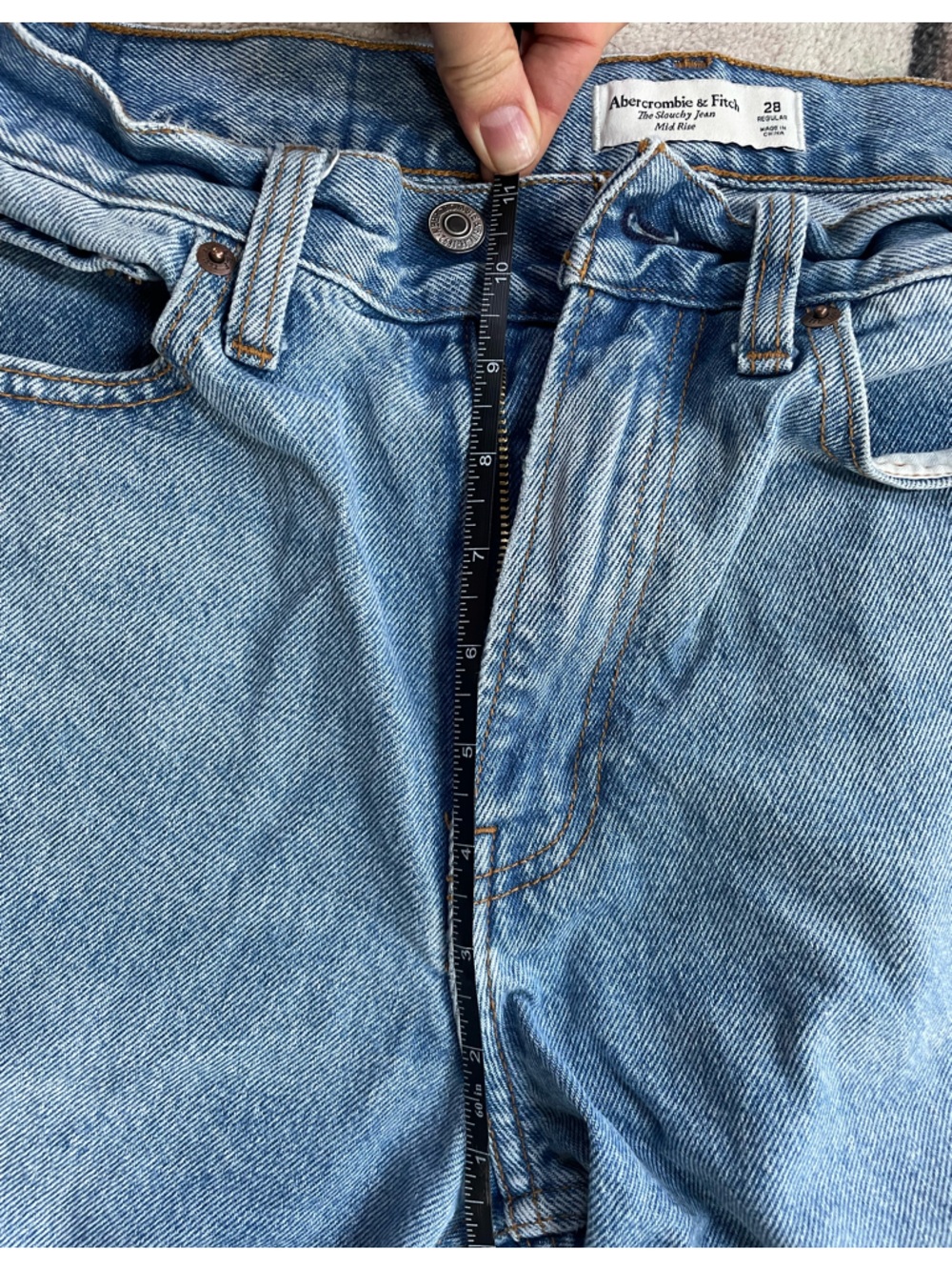 Abercrombie midrise slouchy jeans curve love - Picture 4 of 6